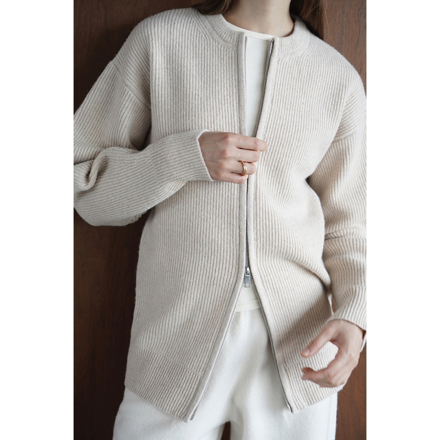 CLANE - CLANE ZIP RIB KNIT TOPSの通販 by ☆Sappy☆'s shop｜クラネ ...