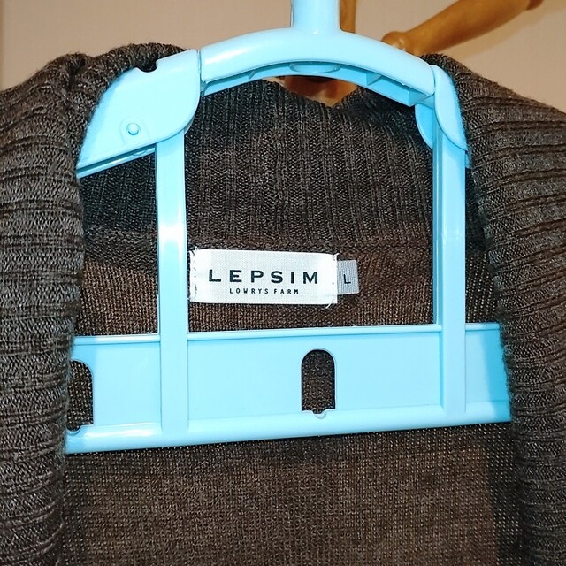 LEPSIM LOWRYS FARM(レプシィムローリーズファーム)のLEPSIM　レプシィム ロングカーディガン　ブラウン　L レディースのトップス(カーディガン)の商品写真