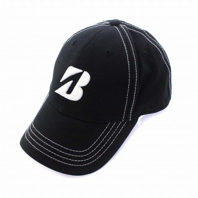 BRIDGESTONE(ブリヂストン)のBRIDGESTONE GOLF 野球帽 ベースボールキャップ ロゴ刺繍 黒 メンズの帽子(キャップ)の商品写真