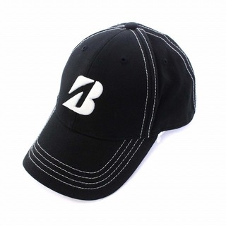 ブリヂストン(BRIDGESTONE)のBRIDGESTONE GOLF 野球帽 ベースボールキャップ ロゴ刺繍 黒(キャップ)