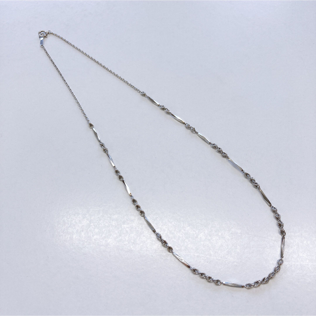 ☆Pt850 切子 チェーン デザイン ネックレス 6.4g 40cm-