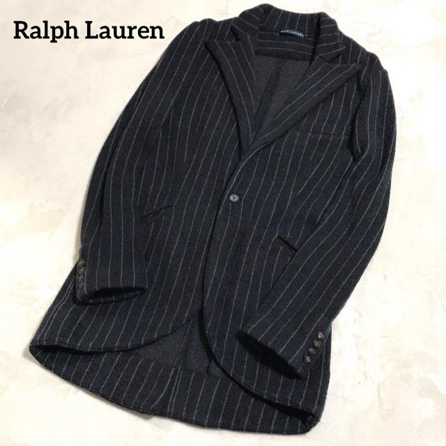 Ralph Lauren(ラルフローレン)の【極上の質感】ラルフローレン　テーラードジャケット　コート　カシミヤ　グレー　L メンズのジャケット/アウター(テーラードジャケット)の商品写真