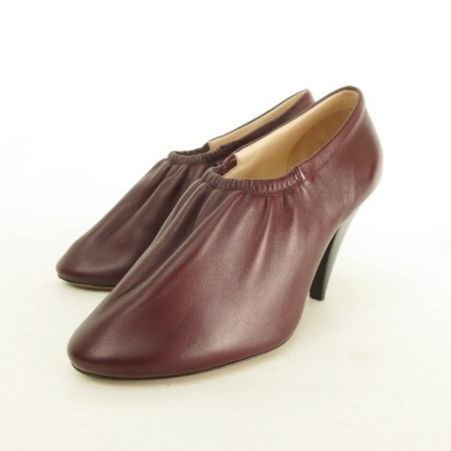 好評 セリーヌ 茶 ブラウン 35.5 25.5cm位 CELINE レザー パンプス 低