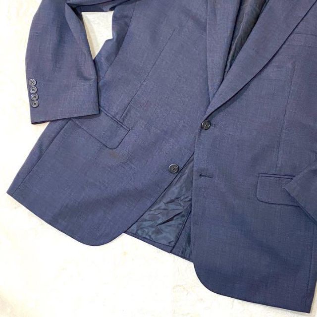 BURBERRY(バーバリー)のバーバリープローサム　テーラードジャケット　ヴィンテージ　ネイビー　ウールマーク メンズのジャケット/アウター(テーラードジャケット)の商品写真