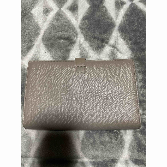 CELINE ラージ ストラップウォレット グレインドカーフスキン ブラック