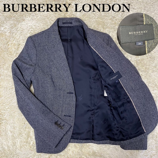 BURBERRY(バーバリー)のBURBERRY LONDON ウールテーラードジャケット　40 美品 レディースのジャケット/アウター(テーラードジャケット)の商品写真