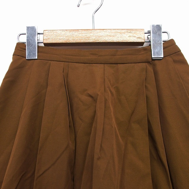 ROSSO(ロッソ)のロッソ ROSSO アーバンリサーチ プリーツ 膝下 無地 シンプル 綿混 36 レディースのスカート(ひざ丈スカート)の商品写真