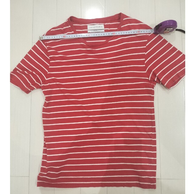 ZARA(ザラ)のESSENTIALS ZARA  ザラ ボーダー柄 Tシャツ Mサイズ メンズのトップス(Tシャツ/カットソー(半袖/袖なし))の商品写真