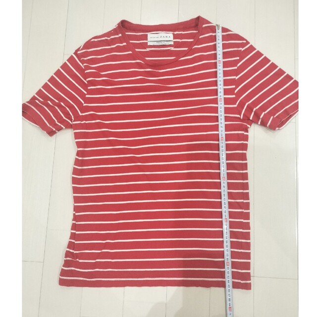 ZARA(ザラ)のESSENTIALS ZARA  ザラ ボーダー柄 Tシャツ Mサイズ メンズのトップス(Tシャツ/カットソー(半袖/袖なし))の商品写真