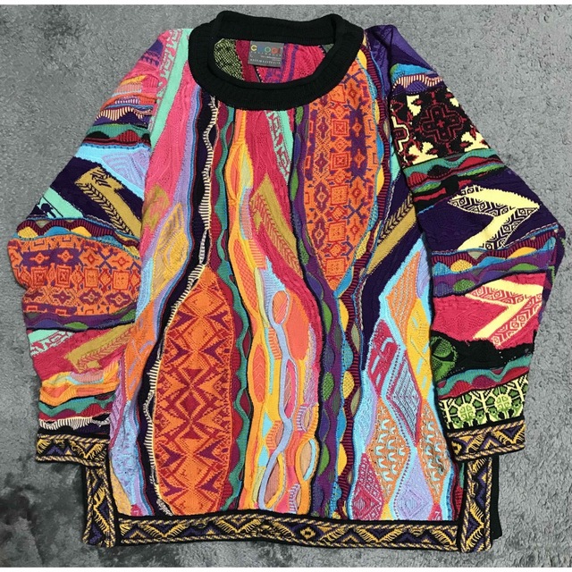 Lカラーcoogi マルチカラーニット