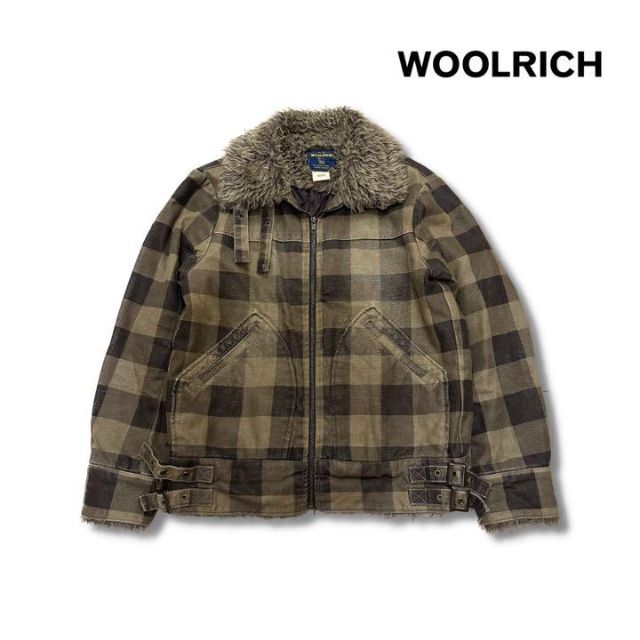 WOOLRICH(ウールリッチ)のWOOL RICH ウールリッチ　ファー付き　ブルゾン　古着 メンズのジャケット/アウター(その他)の商品写真