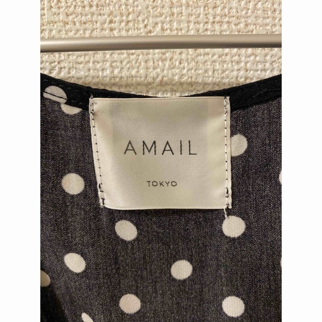 AMAIL(アマイル)のドットワンピース  amail レディースのワンピース(ロングワンピース/マキシワンピース)の商品写真