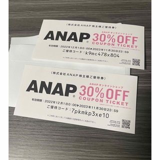 アナップ(ANAP)のANAP 優待券(ショッピング)