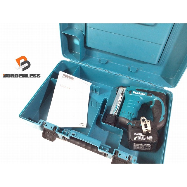 ☆美品☆makita マキタ 14.4V 充電式タッカー ST420D 純正リチウム