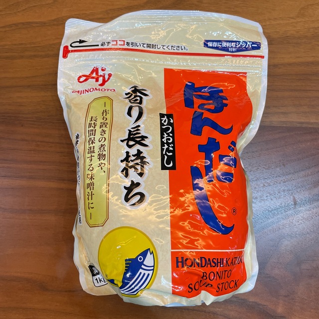 ☆アシュ☆'s　ほんだし　味の素　1kg　by　顆粒の通販　かつおだし　業務用　香り長持ち　shop｜アジノモトならラクマ