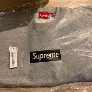 supreme box logo crewneck sサイズ　グレー　新品未使用