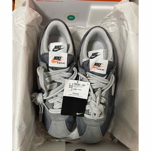 sacai NIKE Zoom Cortez White and University Red DQ0581-100 27.5cm robo-tics-slp.net