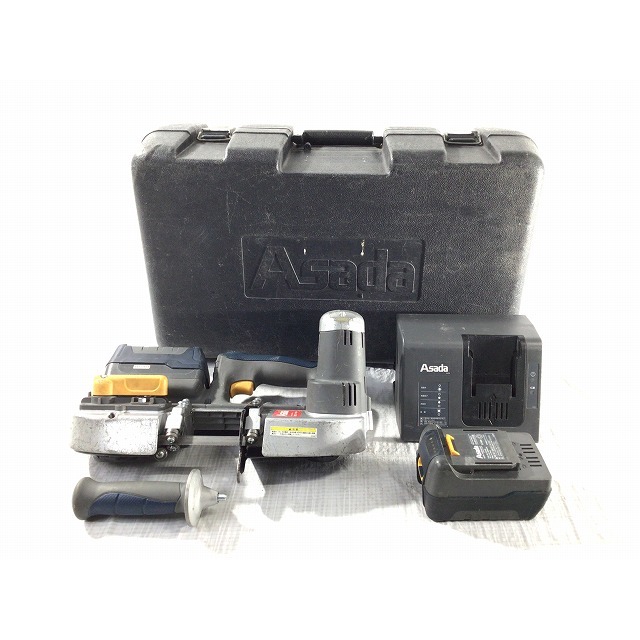 ☆品☆ASADA アサダ 18V 充電式バンドソー H60 バッテリー2個(2.6Ah) 充電器 ケース付 帯鋸切断機 パイプ切断 62946