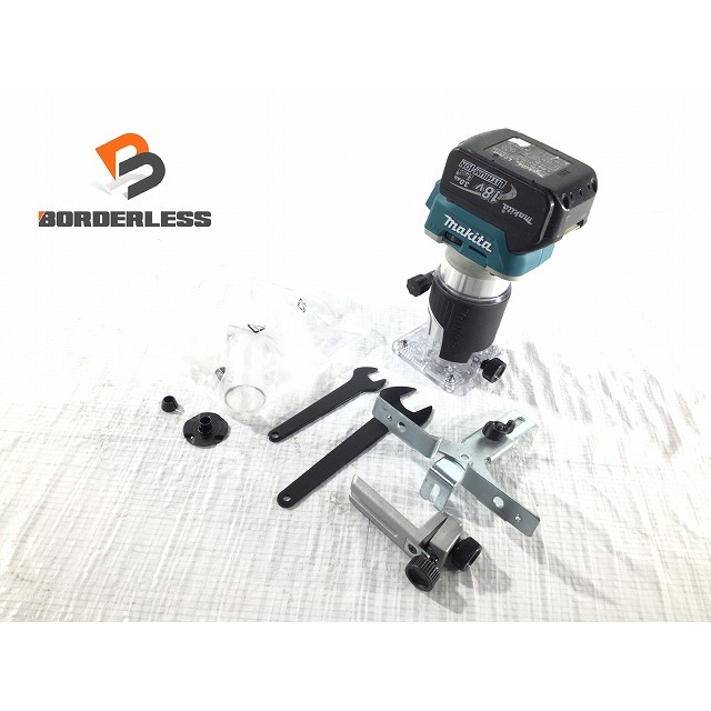 工具☆比較的綺麗☆makita マキタ 18V 充電式トリマ RT50D 3.0Ahバッテリー1個(BL1830)付 トリマー ルーター 木材加工 62979