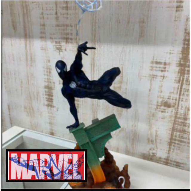 # marvel マーベル　スパイダーマン フィギュア　ベノム ブラックMARVELの