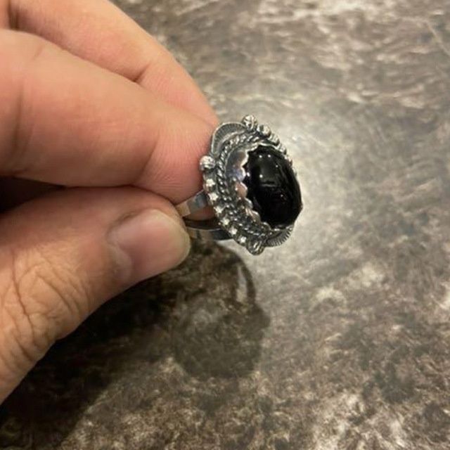 シルバー silver 925 リング　ring オニキス　アーティスト ハンドメイドのアクセサリー(リング)の商品写真