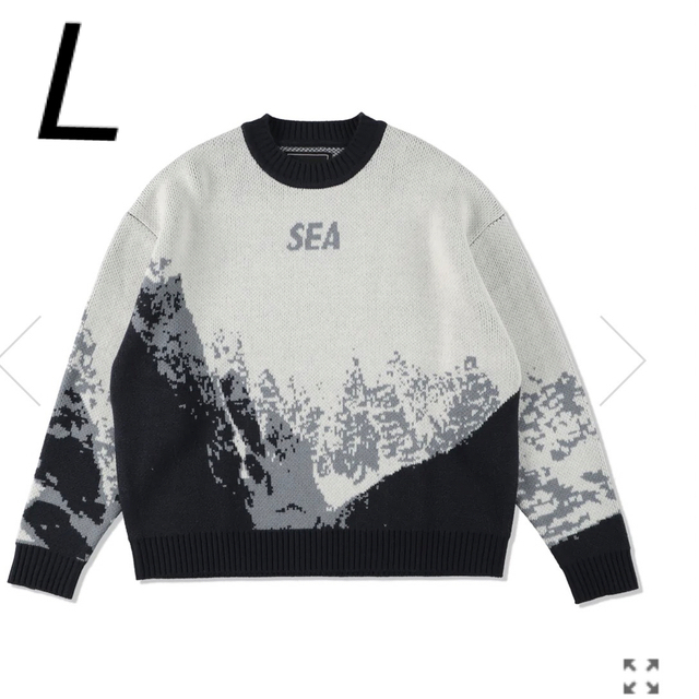 トップスWIND AND SEA Mt Snow Sweater "White"