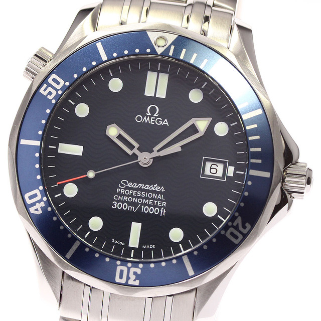 ☆良品 【OMEGA】オメガ シーマスター300 デイト 2531.80 自動巻き メンズ_694011