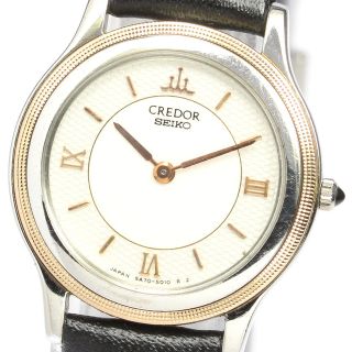 セイコー SEIKO 5A70-0160 クレドール クォーツ レディース _690575