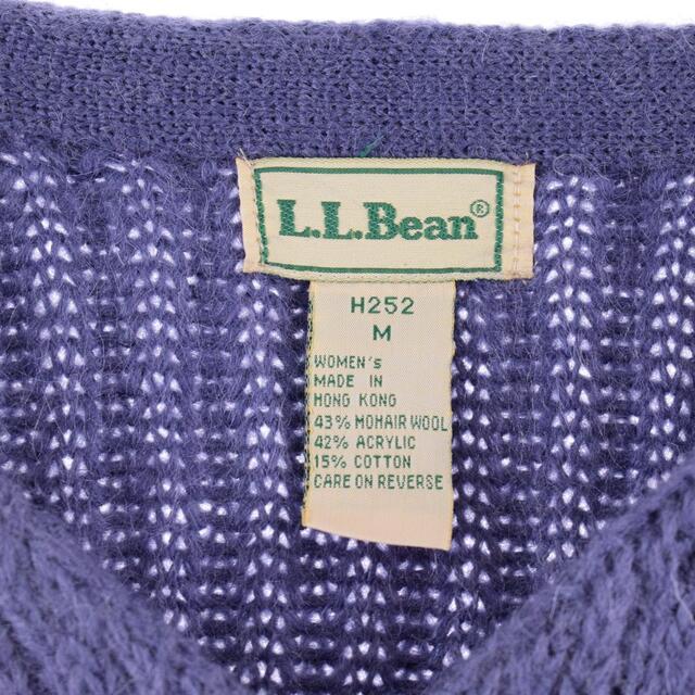 L.L.Bean(エルエルビーン)の古着 80年代 エルエルビーン L.L.Bean アクリルxモヘアニットカーディガン レディースM ヴィンテージ /eaa297857 レディースのトップス(カーディガン)の商品写真