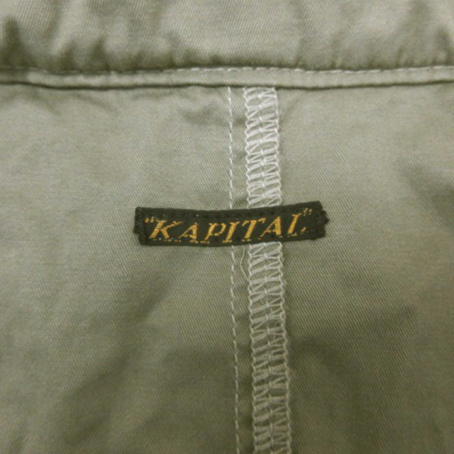 KAPITAL(キャピタル)のキャピタル kapital ミリタリー ミッズコート ノースリーブ カーキ S レディースのジャケット/アウター(その他)の商品写真