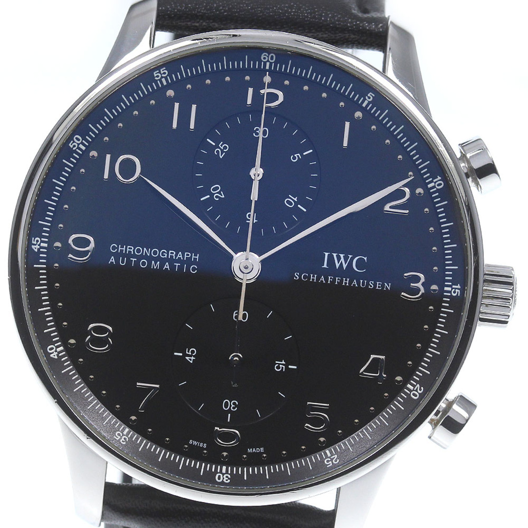 ☆ジャンク 【IWC SCHAFFHAUSEN】IWC ポルトギーゼ クロノグラフ IW371438 自動巻き メンズ_715538