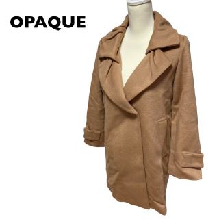 オペーク(OPAQUE)のOPAQUE チェスターコート ロング丈 無地 ウール 38 ライトブラウン(ロングコート)