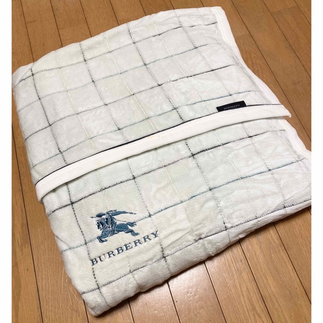 BURBERRY - 新品未使用❗️Burberry綿100%毛布 シングルサイズ ブルー 