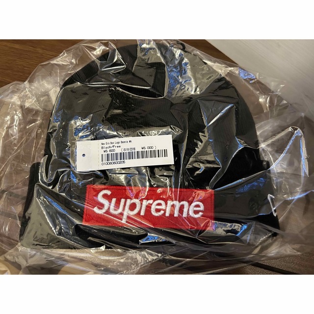 ニット帽/ビーニーSupreme New Era Box Logo Black ボックスロゴ