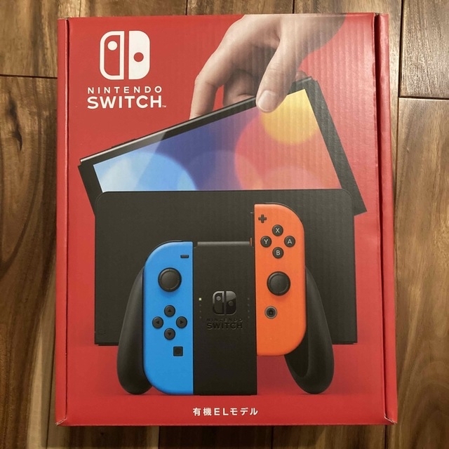 Nintendo Switch(ニンテンドースイッチ)の任天堂Switch Joy-Conセット（ネオンレッド/ネオンブルー） エンタメ/ホビーのゲームソフト/ゲーム機本体(家庭用ゲーム機本体)の商品写真
