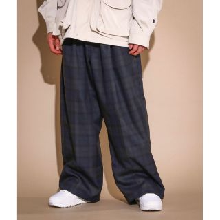 TECH WIDE EASY 2P TROUSERS PLAIDS(スラックス)