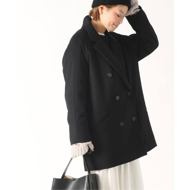Deuxieme Classe Short Double コート(BLACK) 【楽ギフ_のし宛書