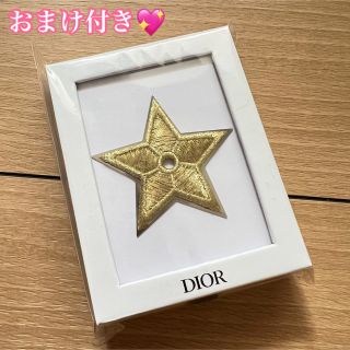 ディオール(Dior)の正規品：DIOR クリスチャンディオール　バッジ スター ゴールド(ブローチ/コサージュ)