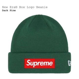 シュプリーム(Supreme)のSupreme New Era Box Logo Beanie  グリーン(ニット帽/ビーニー)