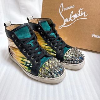 クリスチャンルブタン(Christian Louboutin)のクリスチャンルブタン　スタッズ　ハイカット　スニーカー　スリッポン　靴　メンズ(スニーカー)