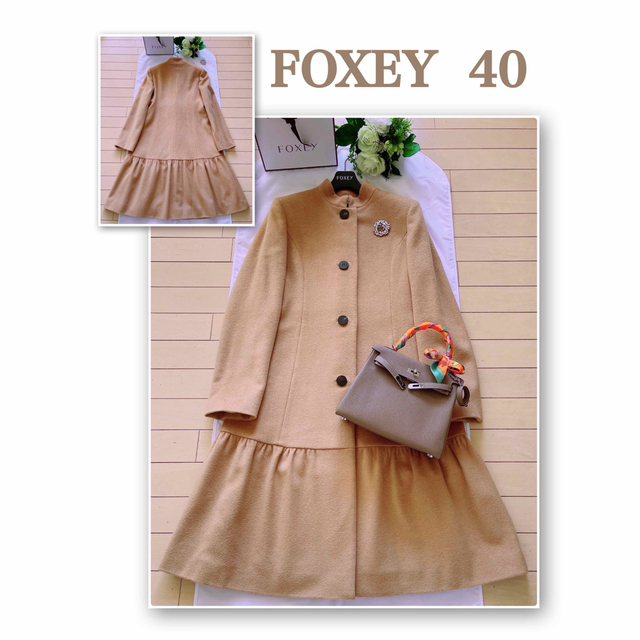 WEB限定カラー FOXEY - FOXEY 上質ウール100%コート40 極美品 Rene