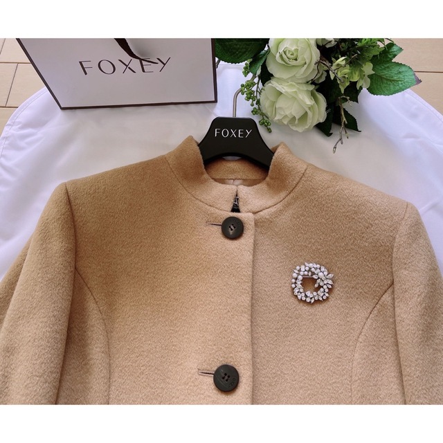 FOXEY 上質ウール100%コート40 極美品 Rene 日本未入荷 www.toyotec.com