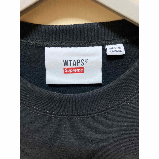 Supreme(シュプリーム)のsupreme wtaps crewneck 黒 M 国内正規品 メンズのトップス(スウェット)の商品写真