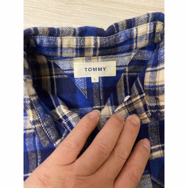 TOMMY HILFIGER(トミーヒルフィガー)の【美品】TOMMY ヘビーネルシャツ メンズのトップス(シャツ)の商品写真