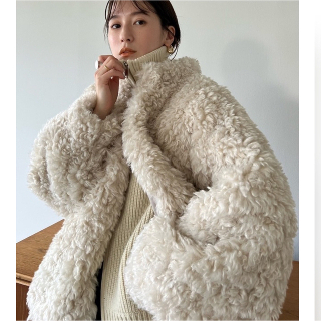 【MINAMI TANAKA×CLANE】CURL FUR SHORT COATclane