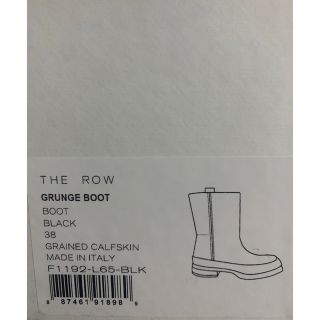 THE ROW - THEROW grunge boots 38の通販 by k.shop｜ザロウならラクマ