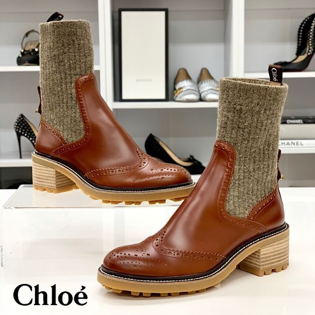 Chloe クロエ　ショート　ブーツ