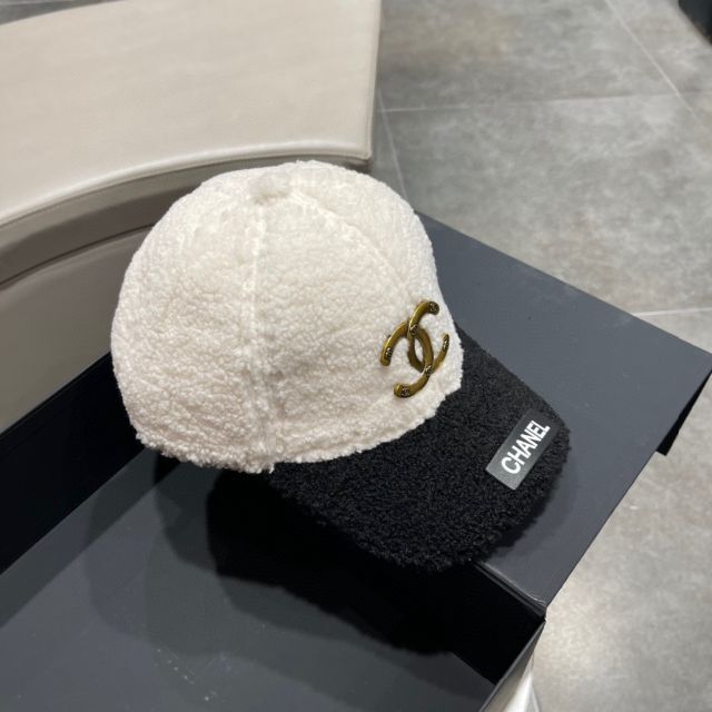 CHANEL シャネル CCマーク ツイード キャップ 帽子 ホワイト-dypamak.org