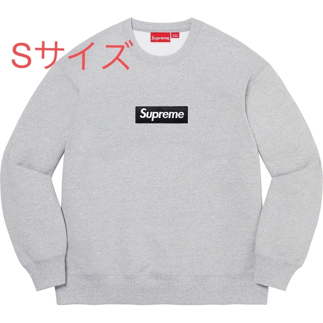 SUPREME Box Logo Crewneck Heather Grey Sメンズ