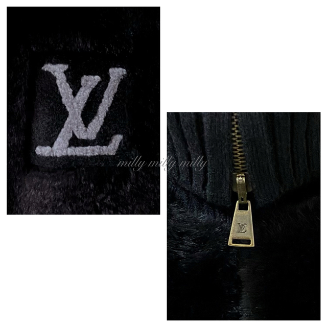 LOUIS VUITTON(ルイヴィトン)の【LOUIS VUITTON】希少ミンクラビットファーニットジャケット レディースのジャケット/アウター(ブルゾン)の商品写真